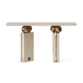 Quantic Estremoz Marble Console Table By Hommes